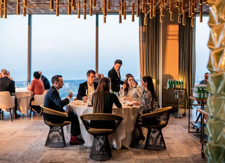 La sala avantguardista del restaurant ARCO a Gdansk (Polònia)