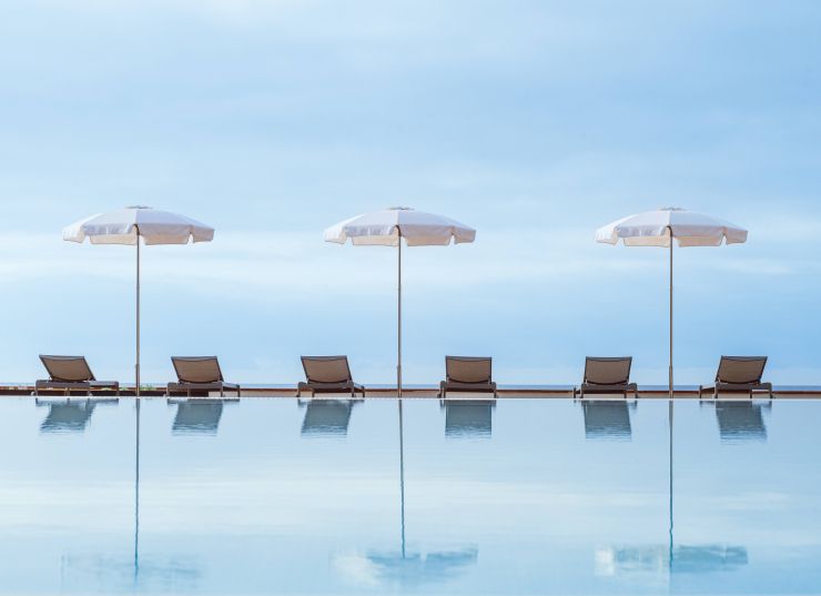 Infinity Pool del Beach Club Hotel Santa Marta