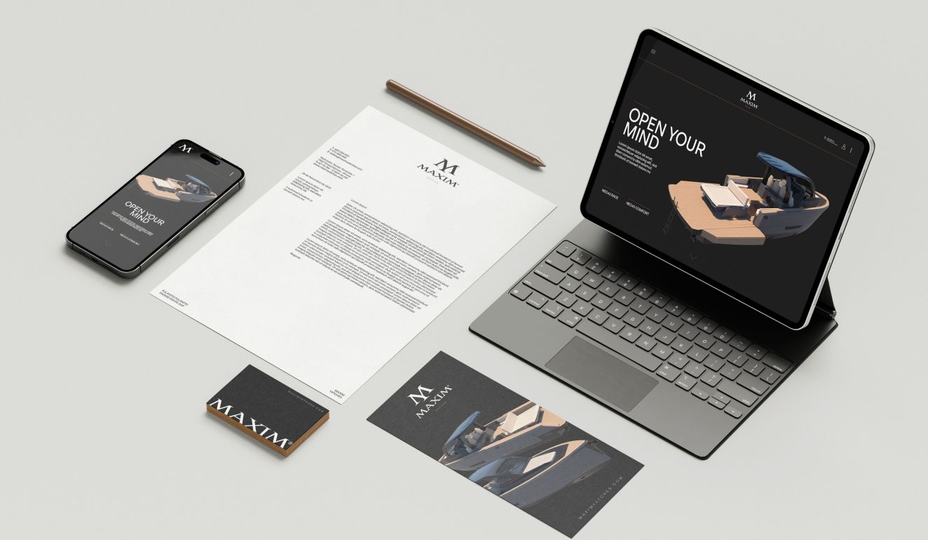 Stationery Mockup MaximYachts 01