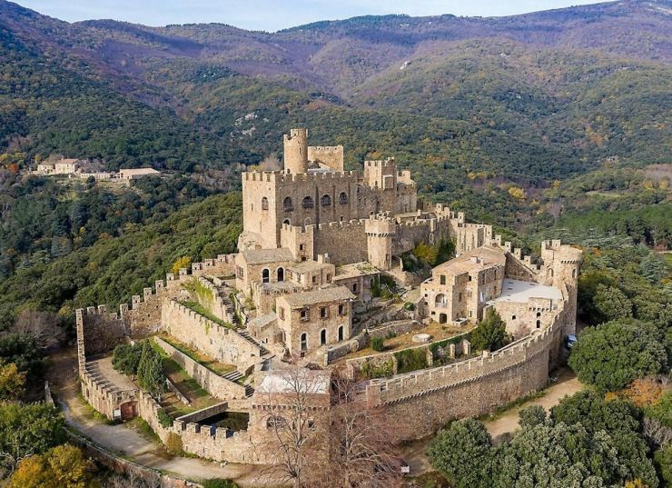 Castell de Recasens imatge aèria